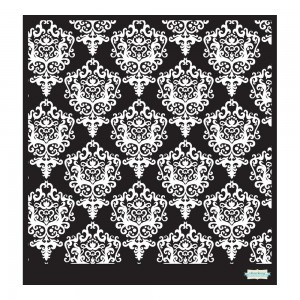 Designer Stencil - Damask - 6x6